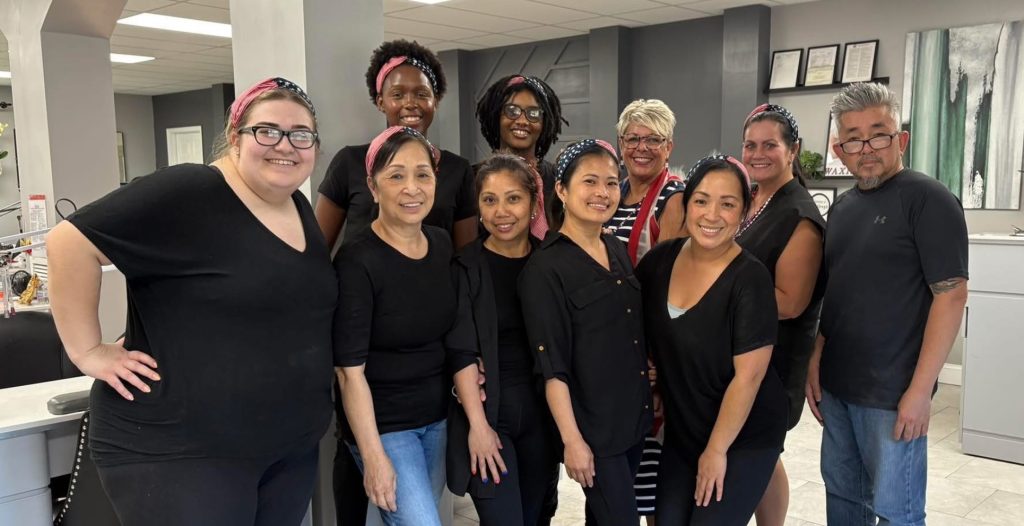 Photo of current staff members standing together